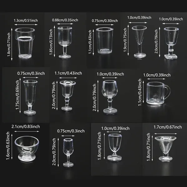 Plastic Miniature Dollhouse Cup