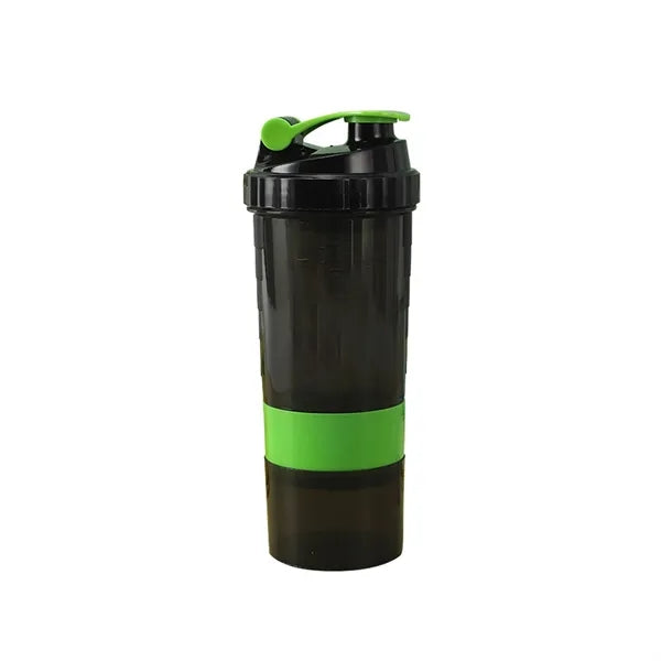 500ml Spring Triple Sport Fitness Shaker Cup