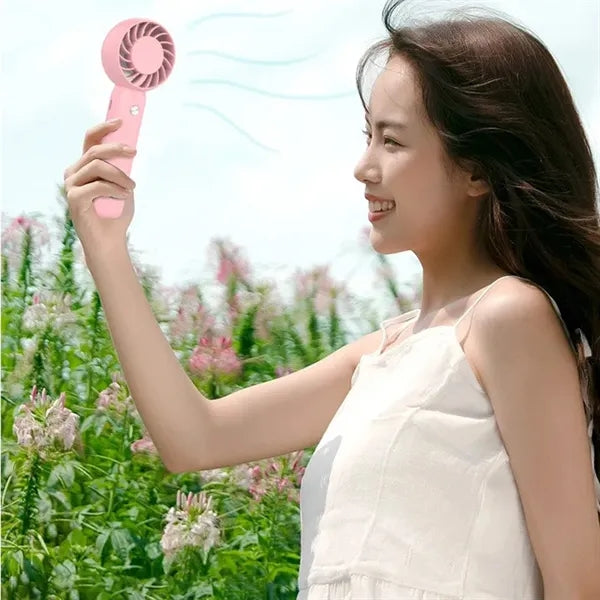 Portable Handheld USB Rechargeable 3 Speeds Adjustable Fan