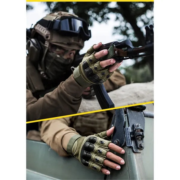 Fingerless Gloves for Outdoor Sports Motorcycle