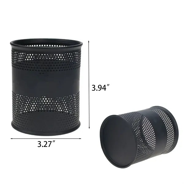 Mesh Metal Round Pen Holder