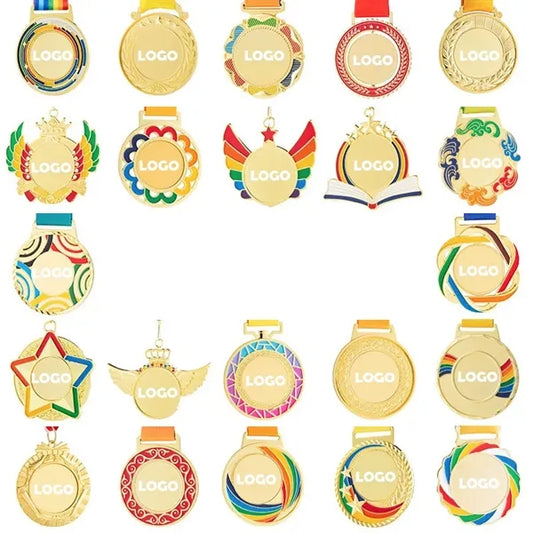 Winner Medals Gold Silver Bronze Sports Prize