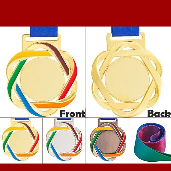 Winner Medals Gold Silver Bronze Sports Prize