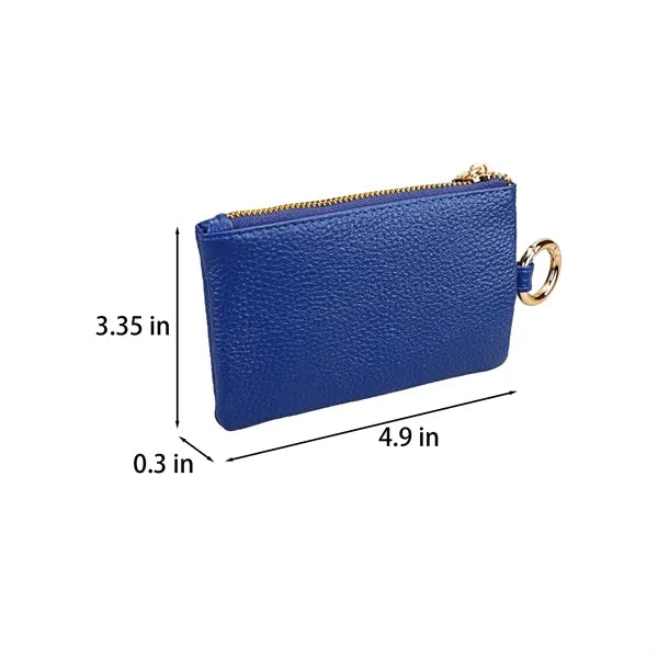 Genuine Leather Car Key Multi-Function Zipper Pouch
