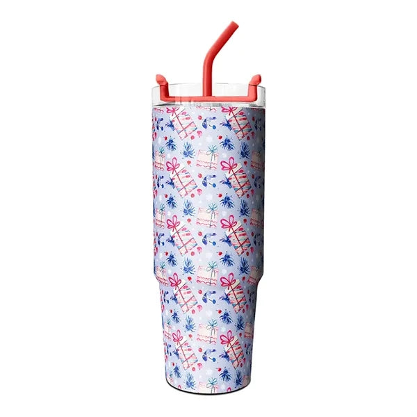 Christmas 30oz Tumbler w/ Straw Lid (Free Sample)