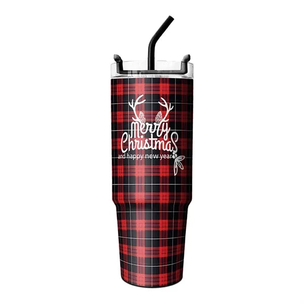 Christmas 30oz Tumbler w/ Straw Lid (Free Sample)