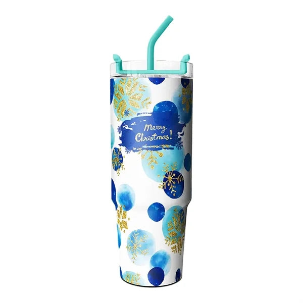 Christmas 30oz Tumbler w/ Straw Lid (Free Sample)