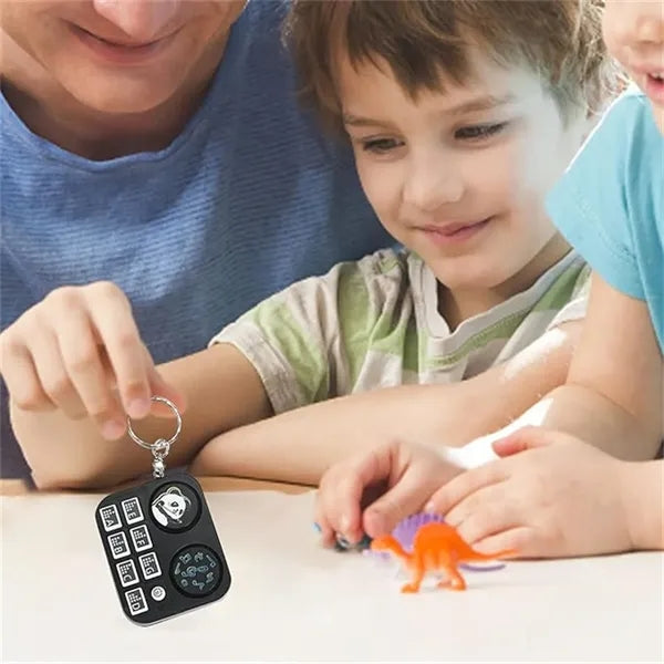 Mini Instrument Keychain DJ Disc Player Cute Music Game