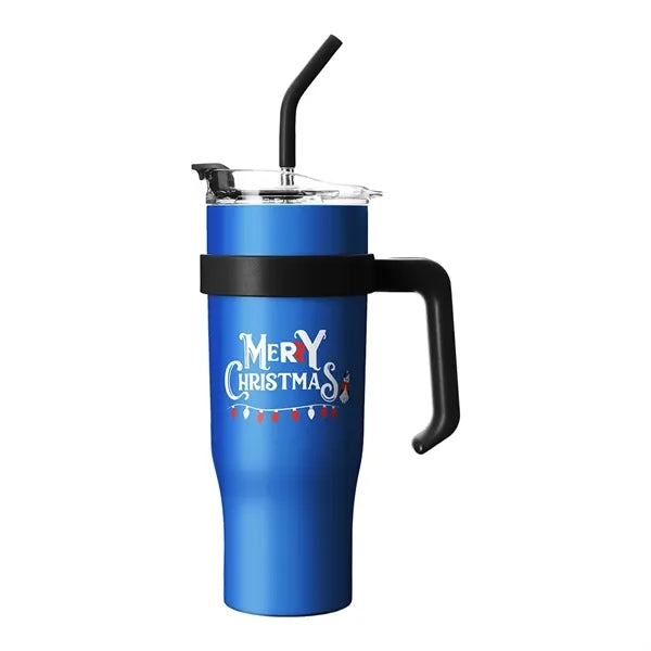 Christmas 40oz Straw Cup w/ Handle (Free Sample)