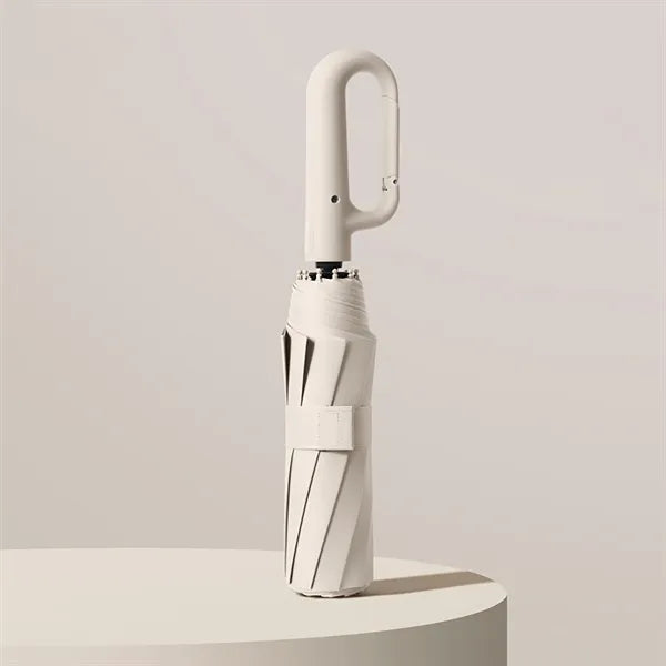 Dual Purpose Sunshade/Umbrella With Locking Clasp