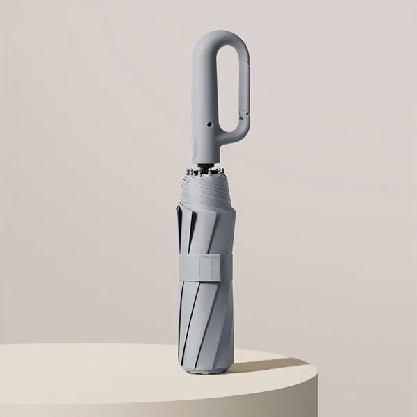 Dual Purpose Sunshade/Umbrella With Locking Clasp