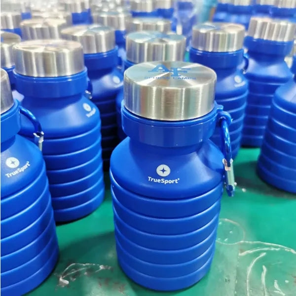 Sports Silicone Foldable Water Bottle 19 oz