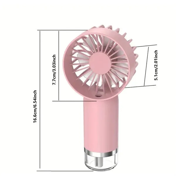Portable Rechargeable Mini Handheld Misting Water Fan