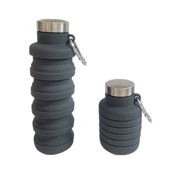 Sports Silicone Foldable Water Bottle 17 oz