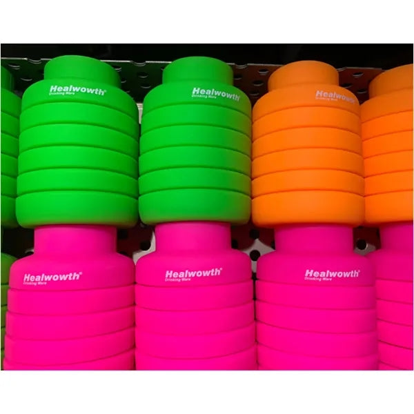 Sports Silicone Foldable Water Bottle 17 oz