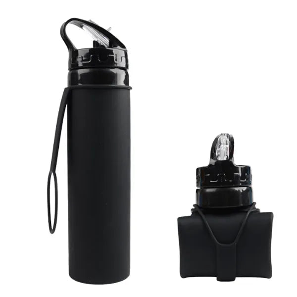 Sports Silicone Foldable Water Bottle 20 oz
