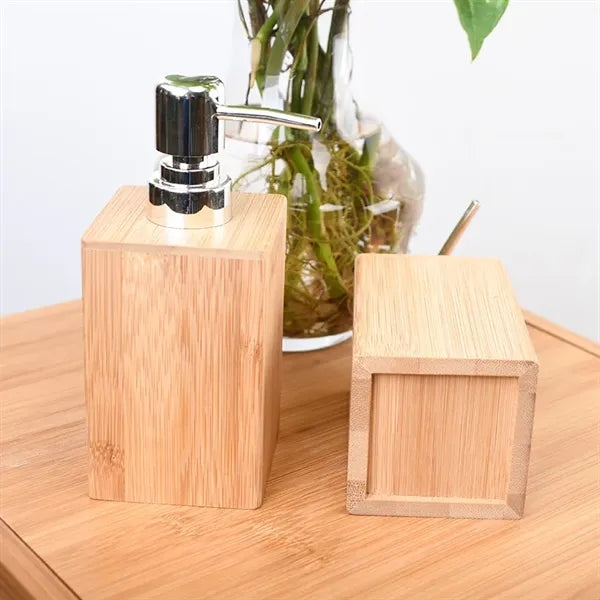 Bamboo Soap Dispenser Lotion Pump Bottle