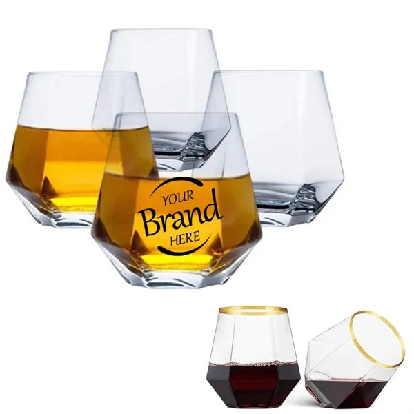 12 Oz PET Stemless Plastic Wine Glass