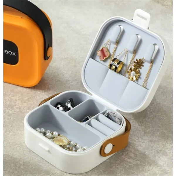 Plastic Jewelry Storage Box Ring Earrings Necklace Holder