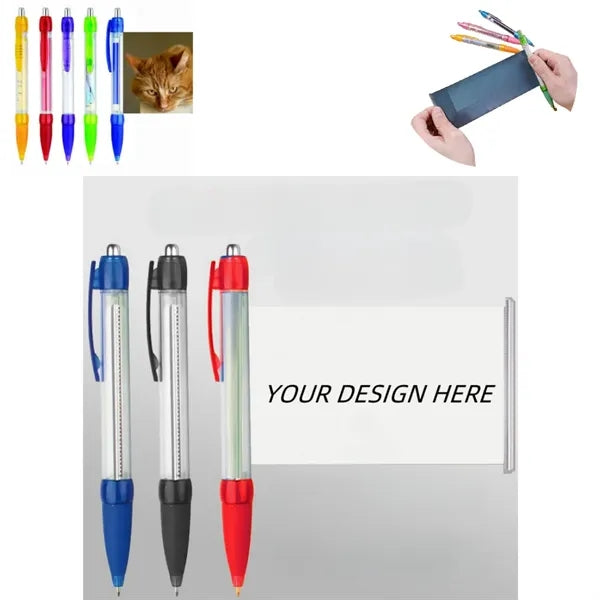 Fulll Color Retractable Pullout Banner Pen