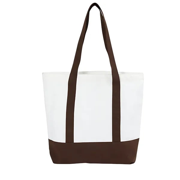Canvas Tote Bags With Zipper Travel Beach Gifts