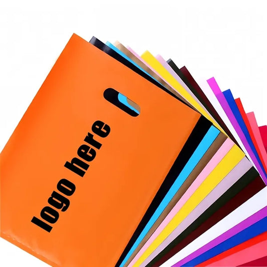 Plastic Grocery Shopping Bags Business Tote Gifts