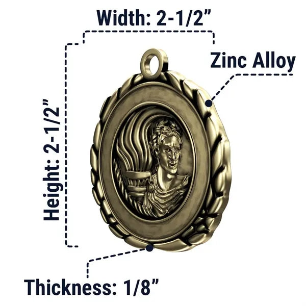 2 1/2" Quali-Craft Victory Medal