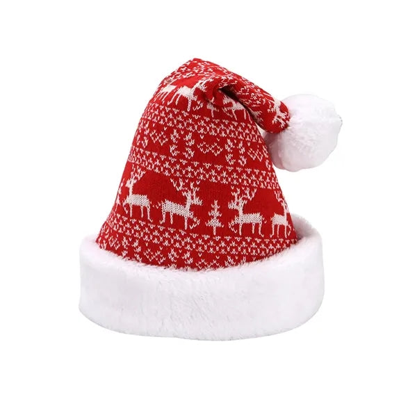 Jacquard Christmas Knit Beanie Hat