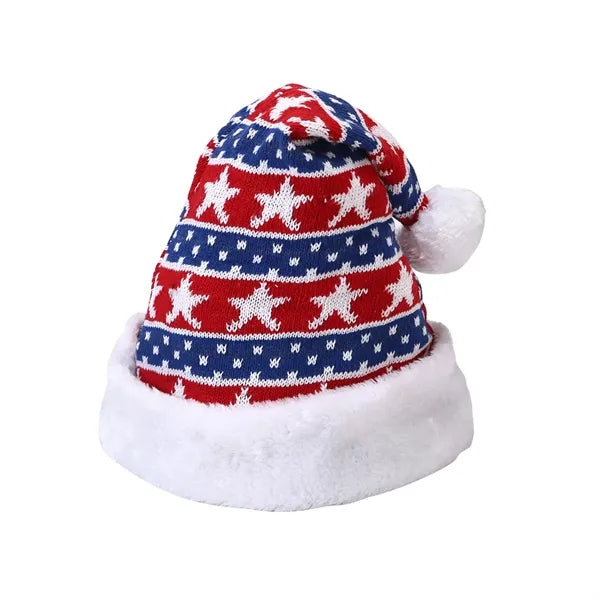 Jacquard Christmas Knit Beanie Hat