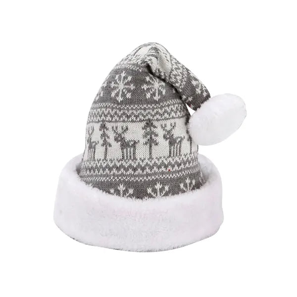 Jacquard Christmas Knit Beanie Hat