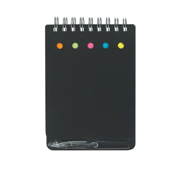Spiral Jotter With Sticky Notes Flags & Pen