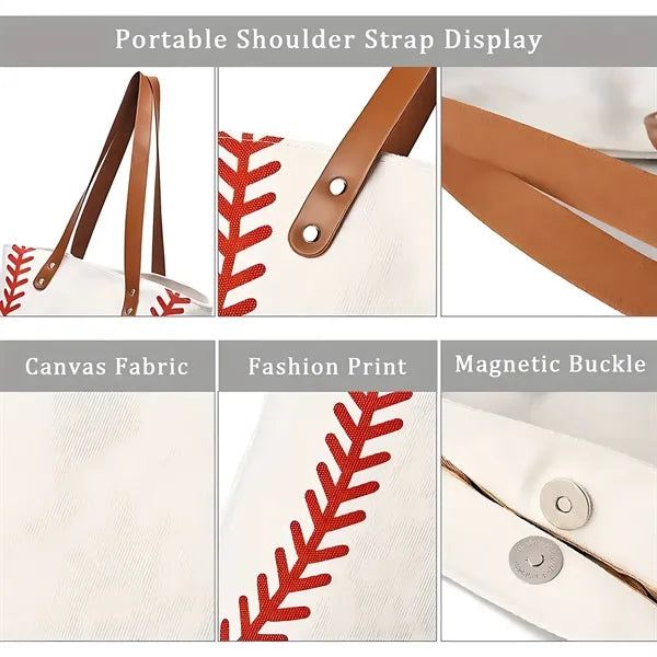 Baseball Tote Bag Sport Gifts Travel Accessories