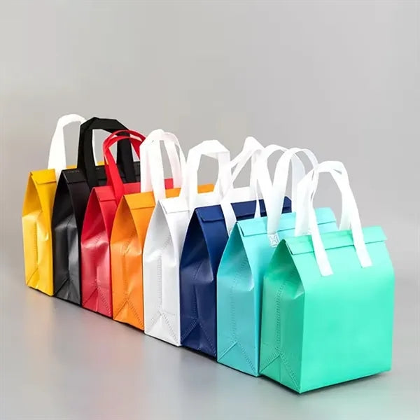 Non-woven Aluminum Foil Lined Insulated Takeout Bag Coffee