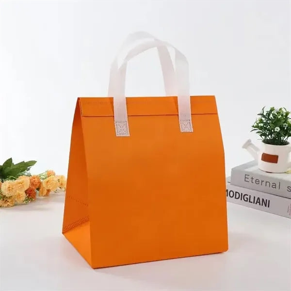 Non-woven Aluminum Foil Lined Insulated Takeout Bag Coffee