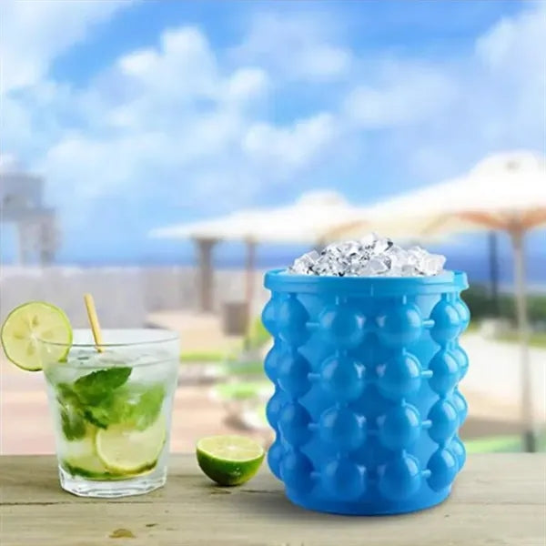 Silicone Ice Bucket Beverage Drink Tub with Sealed Lid