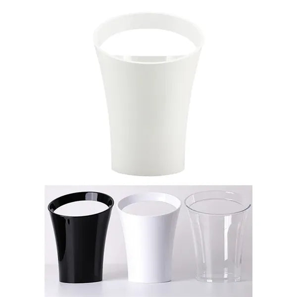 0.9 Gal Plastic Clear Ice Bucket Beverage Tub With Handle