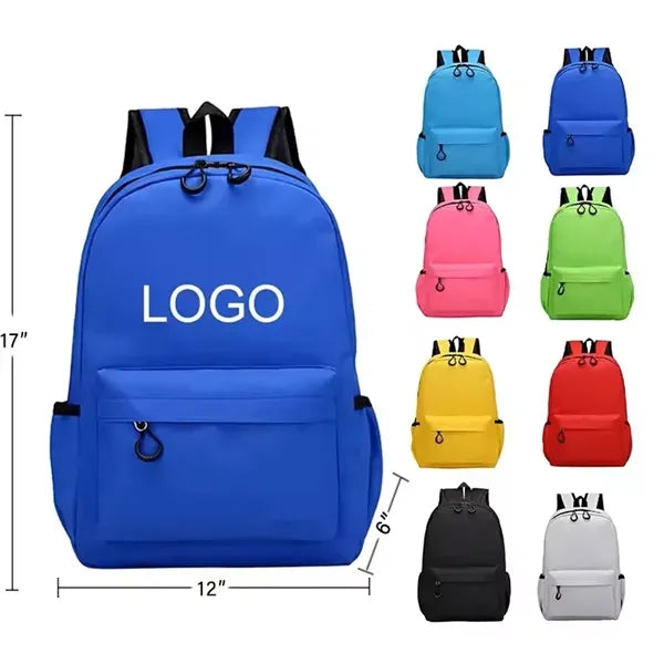 17" Kids 600D Oxford Cloth School Backpack