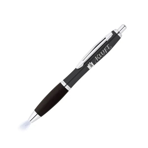 Lighted Tip Click Metal Pen