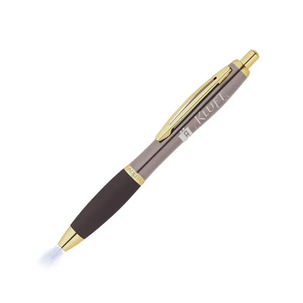 Lighted Tip Click Metal Pen