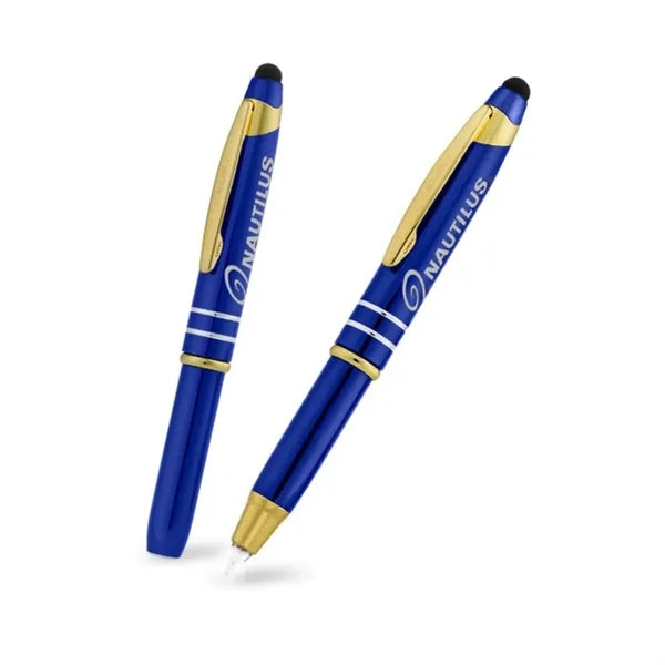 Flashight and Stylus Metal Pen