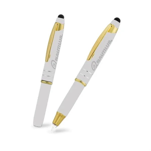 Flashight and Stylus Metal Pen