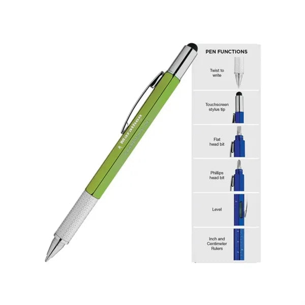 7-in-1 Tool Kit Stylus Metal Twist Pen