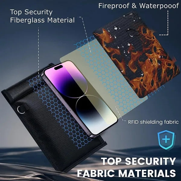 Car Key Signal Shielding Bag 4 Pcs Set