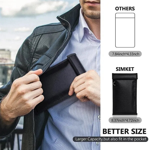 Car Key Signal Shielding Bag 4 Pcs Set