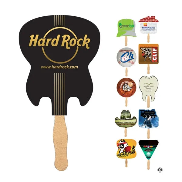 Deluxe Handheld Shaped Paper Fans For Party