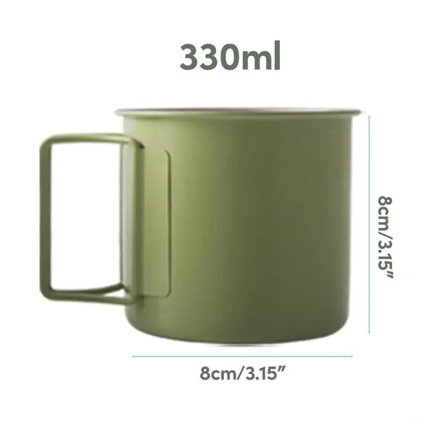 Portable Coffee Mugs Camping Cups with Folding Handles