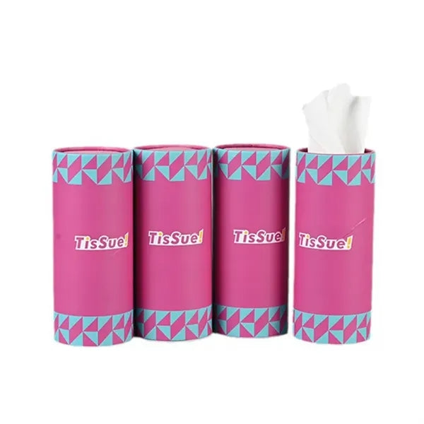 Cylinder Travel Car Tissues Tubes Box Container Canned