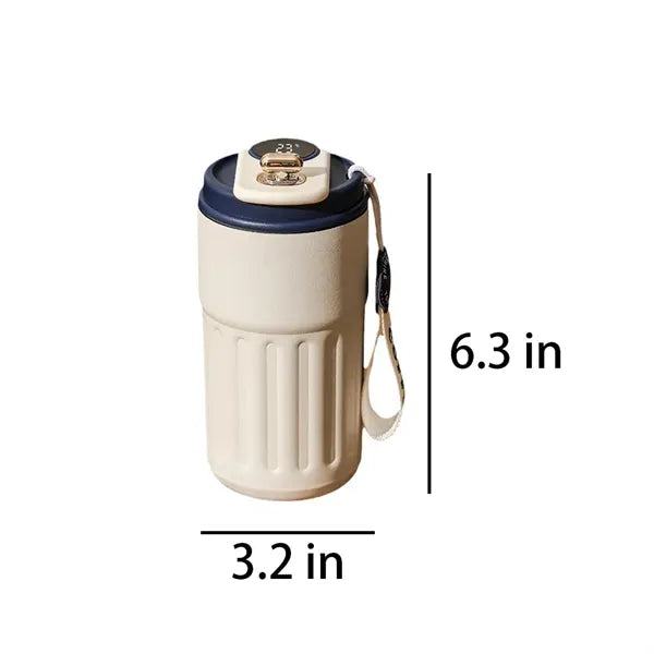Insulated Water Bottle Tumbler with Temperature Display