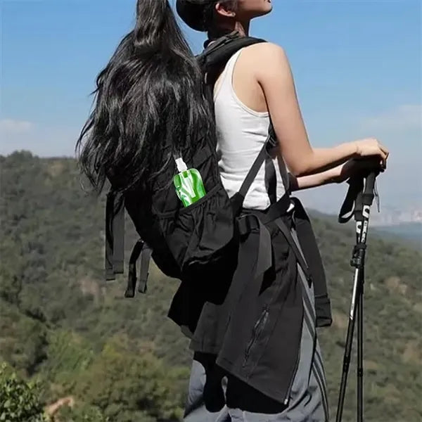 Foldable Sports Water Bottle Travel Drink Bag 16oz with Clip