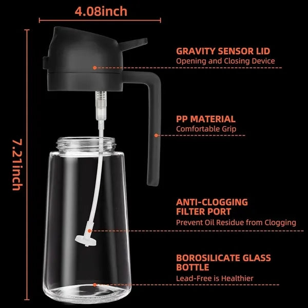 Olive Oil Dispenser Glass Bottle for Cooking